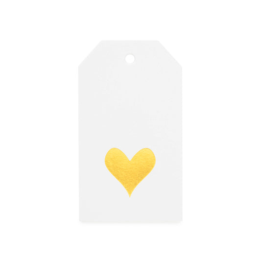 Gold Heart Gift Tag Wedding Gifting