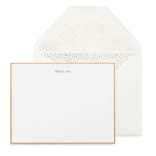 Gold Dots Thank You Note Set Wedding Gifting