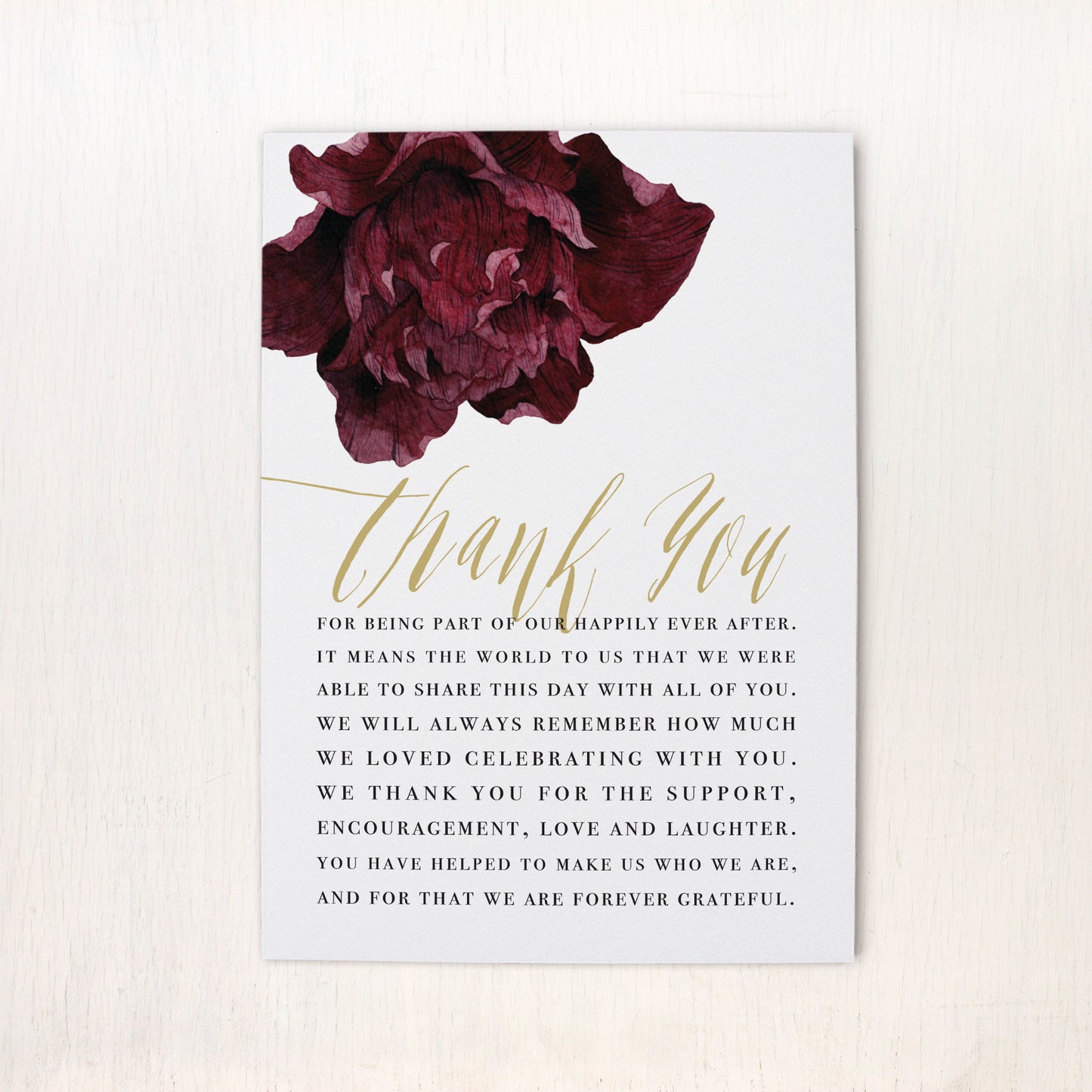 Modern Boho Reception Thank Yous