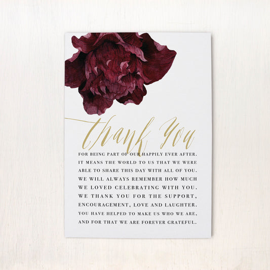 Modern Boho Reception Thank Yous