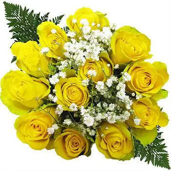 Dozen Yellow Rose Bouquet, 10 Dozen