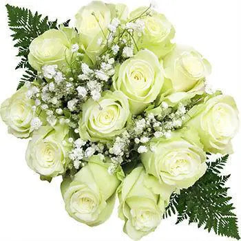 Dozen White Rose Bouquet, 10 Dozen