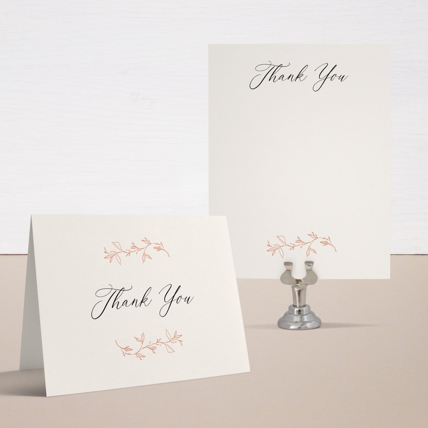 Terracotta Boho Thank You Cards
