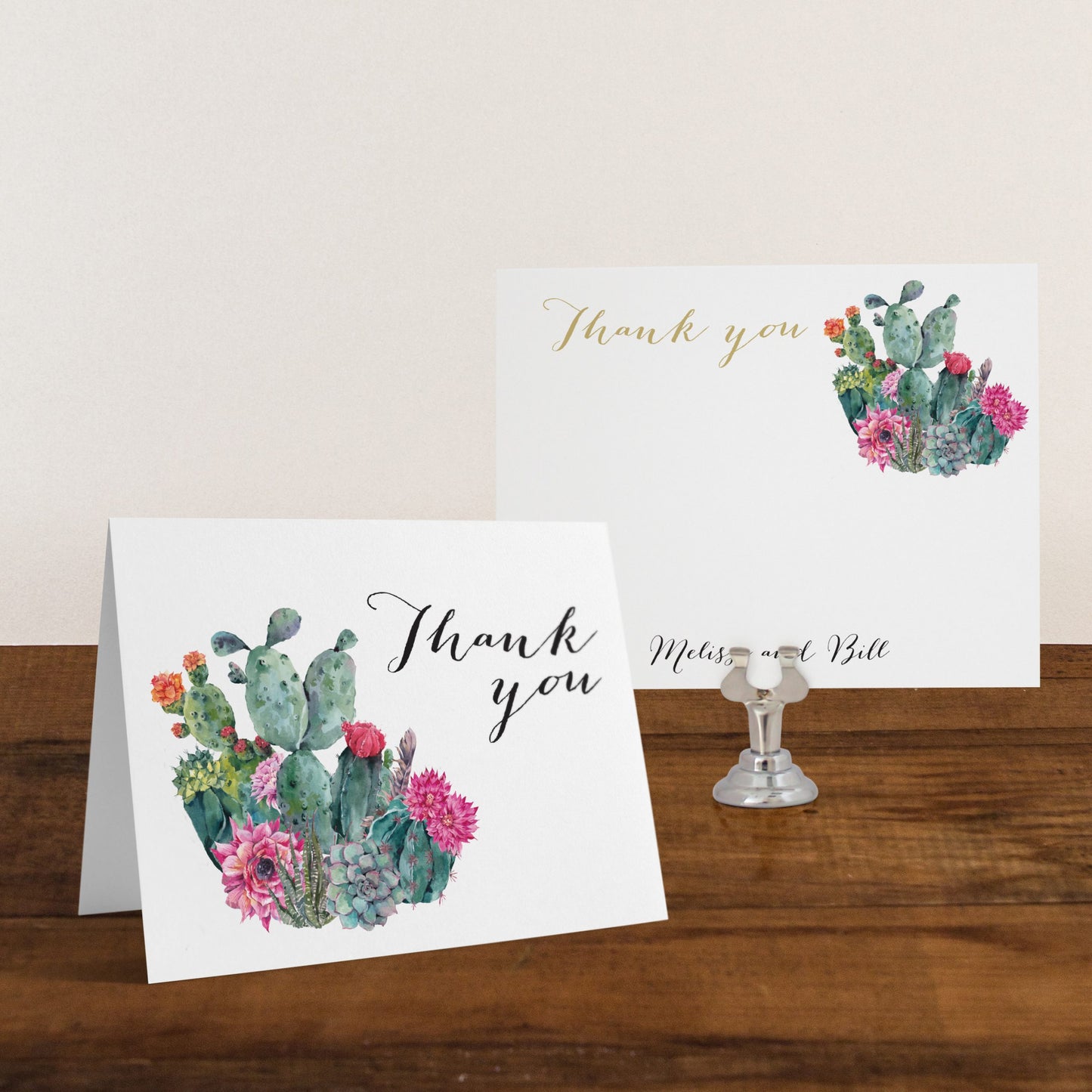 Desert Blooms Thank You Cards