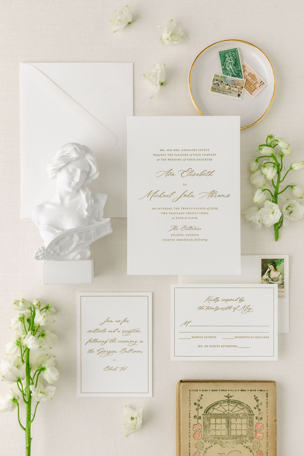 Dolce | Wedding Invitation with RSVP + Details Card