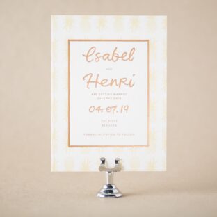Tulum Save the Date Wedding Invitation Suite