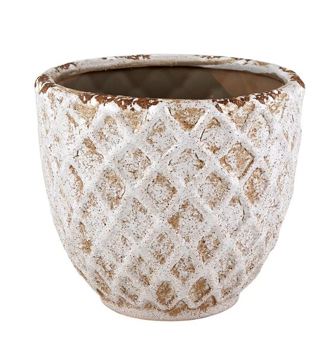 Diamond Pattern Planter Pot