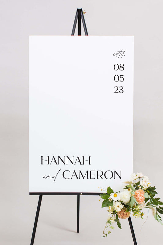 Gatorboard The Hannah Ii | Wedding Welcome Sign