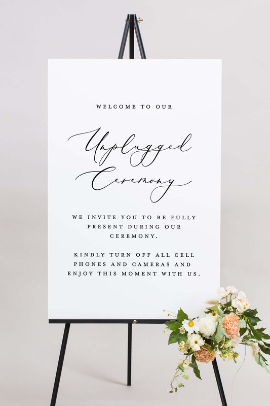 Gatorboard Unplugged Wedding Signs | The Madison