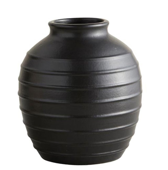 Black Artisan Vase