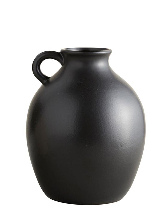 Matte Black Kettle Vase