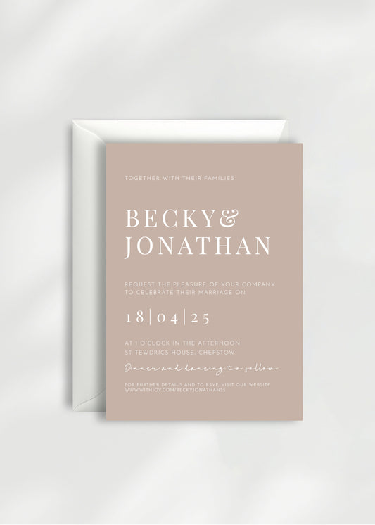 Persephone Wedding Invitation | Day Guest