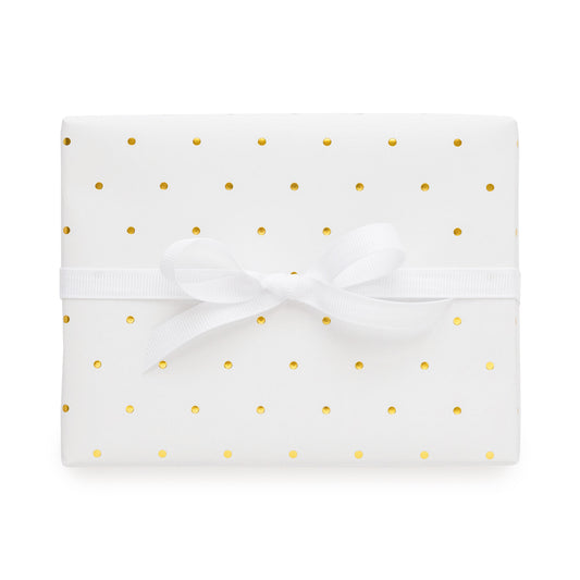 Gold Swiss Dot Wrapping Paper Wedding Gifting