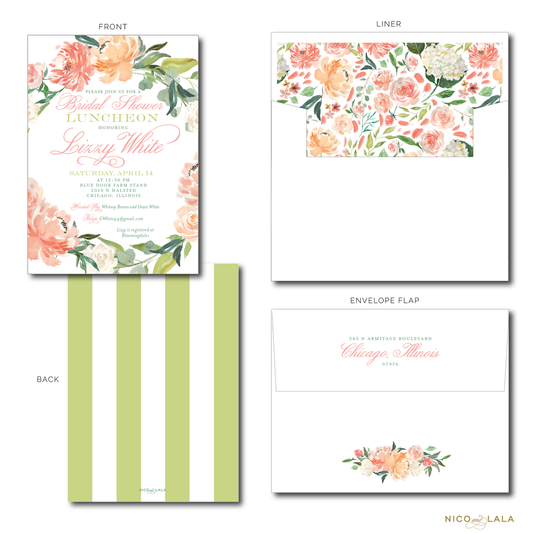 Floral Wreath Invitations