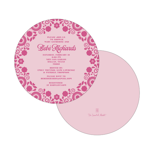 Fiesta Bebe Pink | Invitation