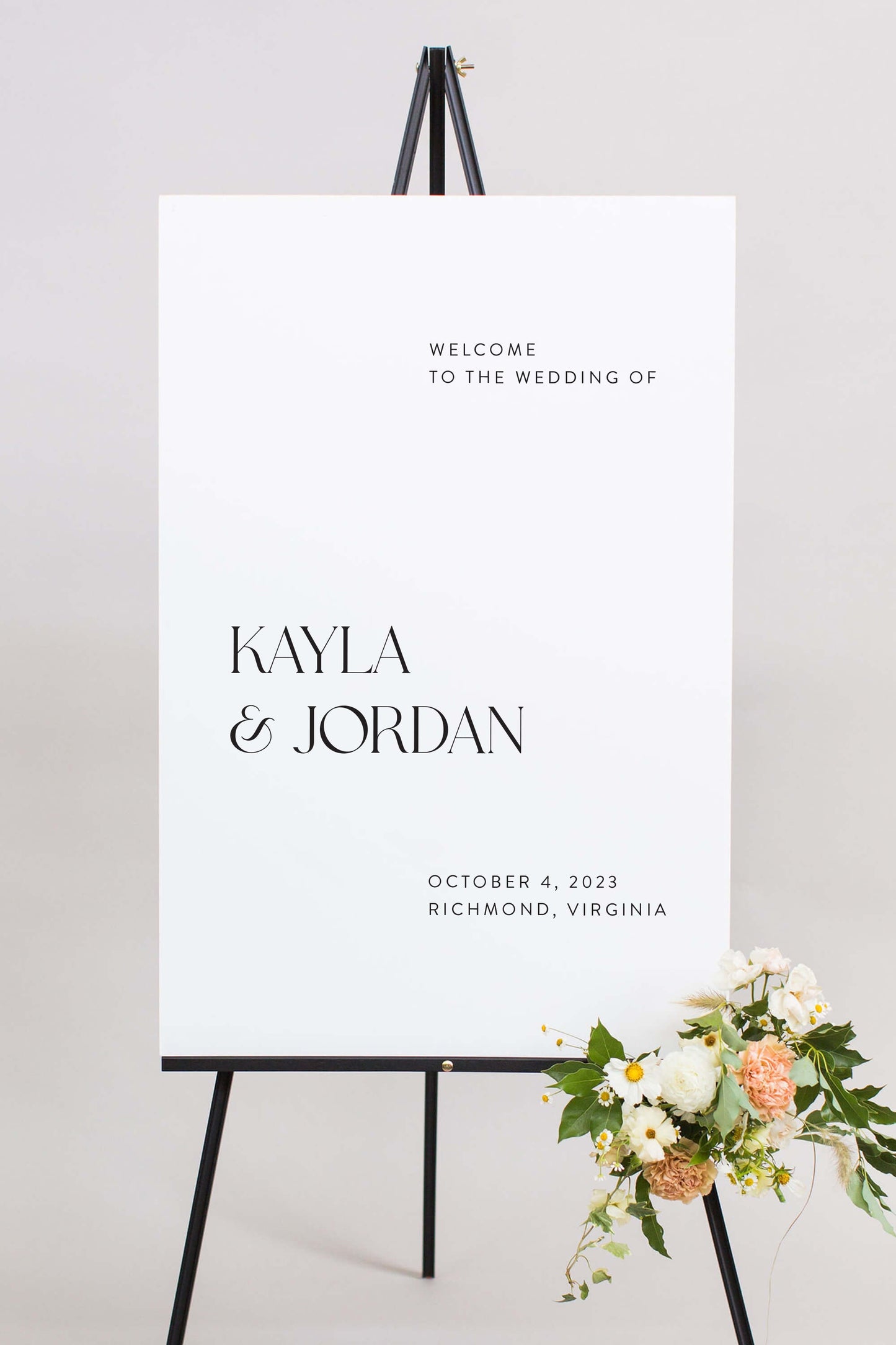 Gatorboard Wedding Welcome Sign | The Kayla Ii