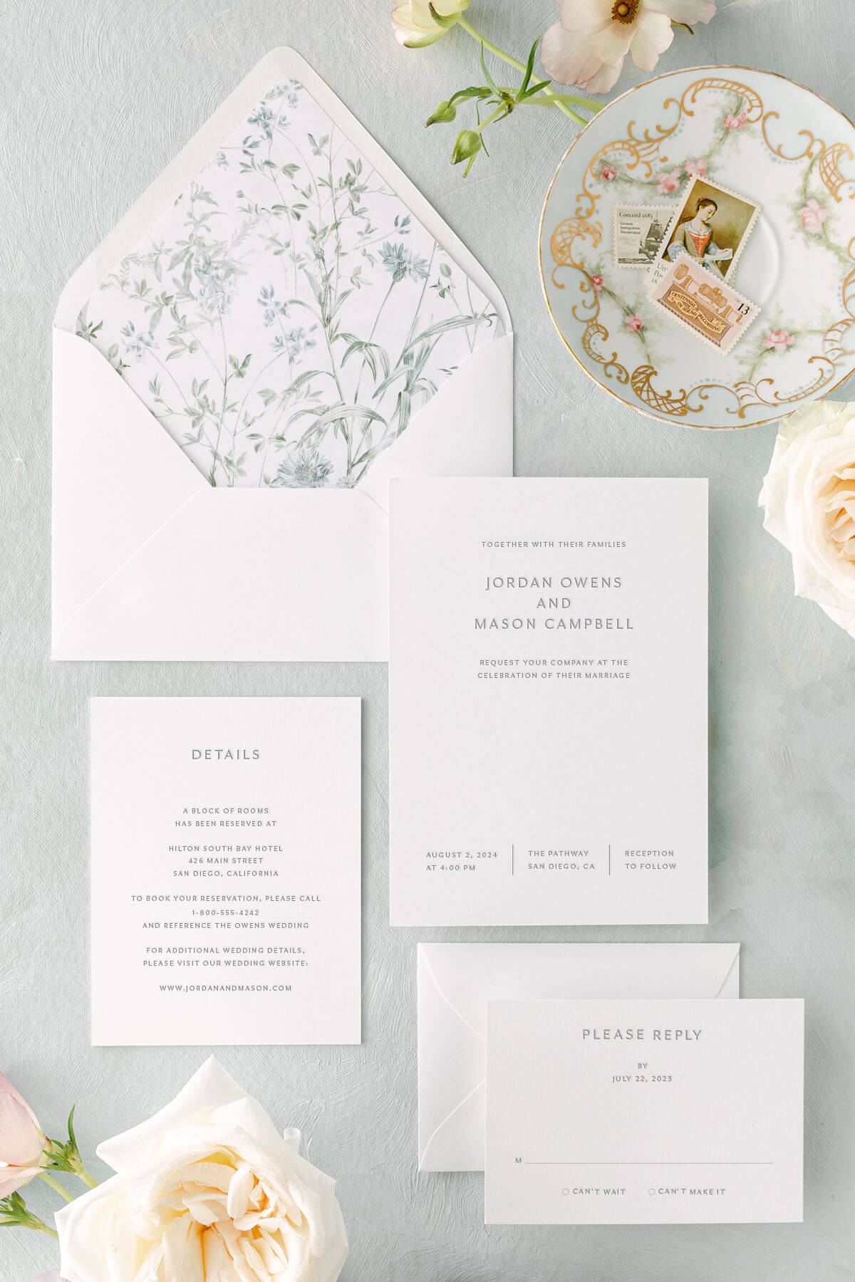 Wedding Invitation Card Design | The Jordan