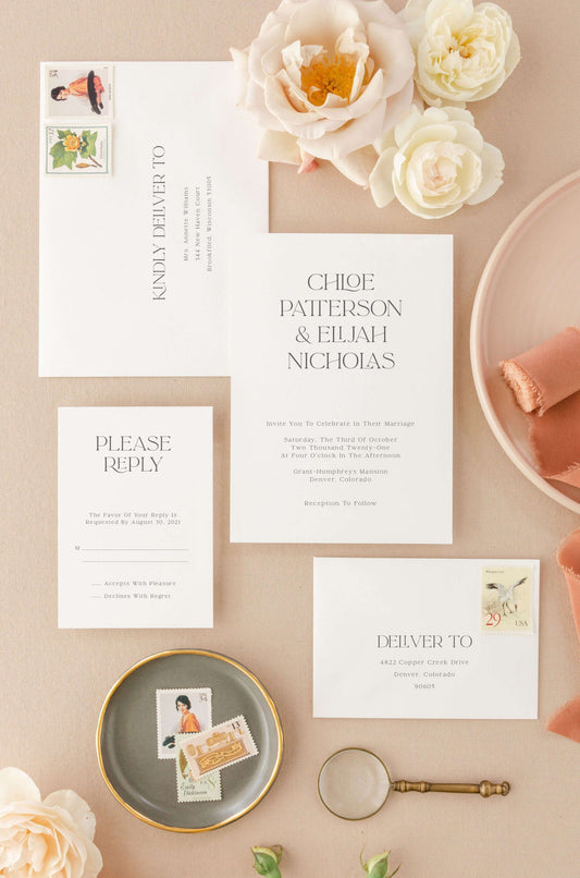 Wedding Invitation Design | The Chloe