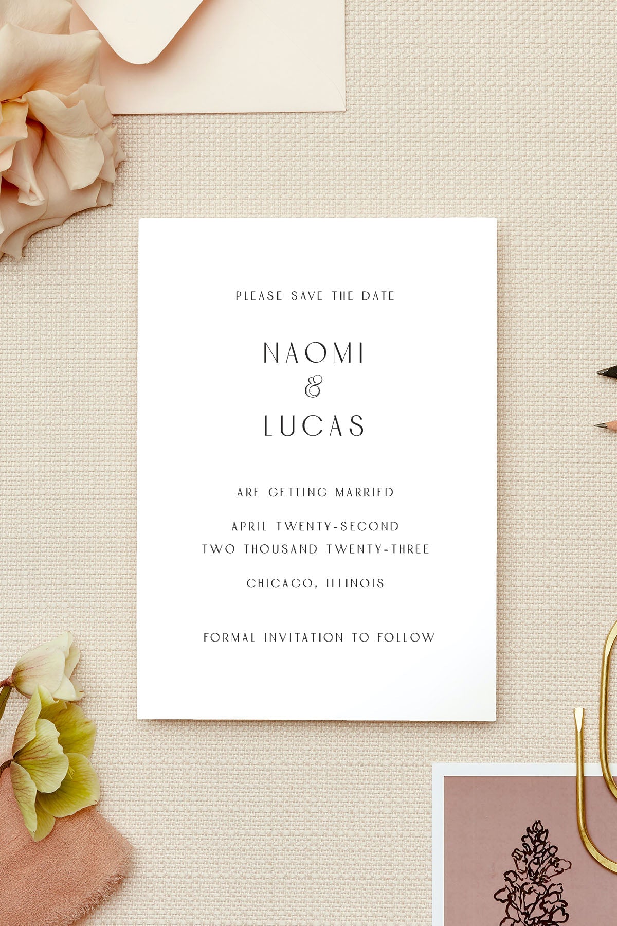 Wedding Save The Date | The Naomi
