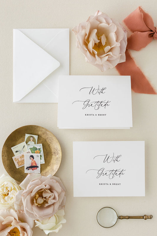 Wedding Thank You Card | The Krista