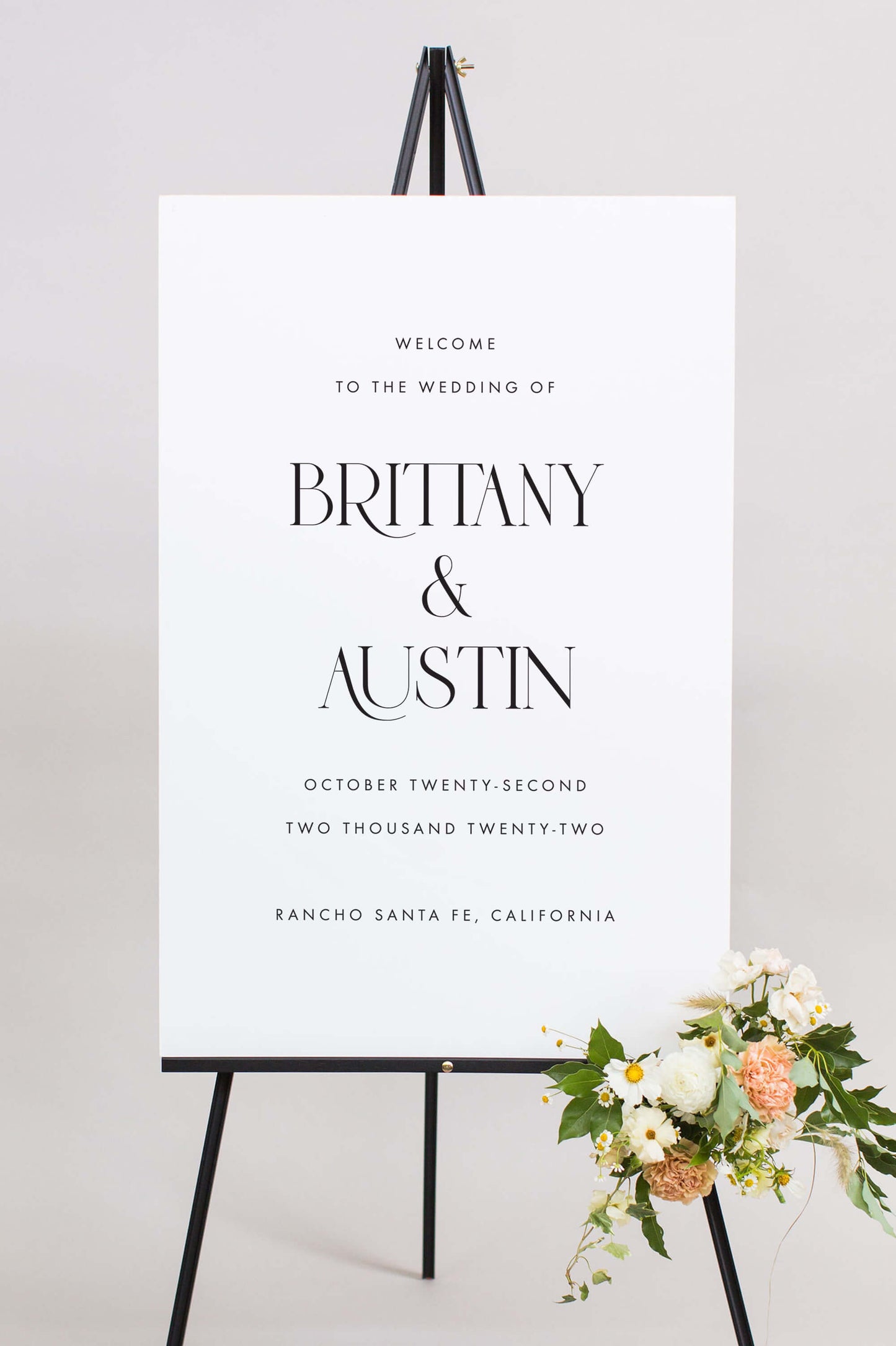 Gatorboard Wedding Welcome Signage | The Brittany