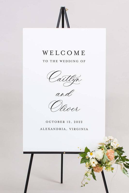 Gatorboard Welcome Wedding Signs | The Caitlyn