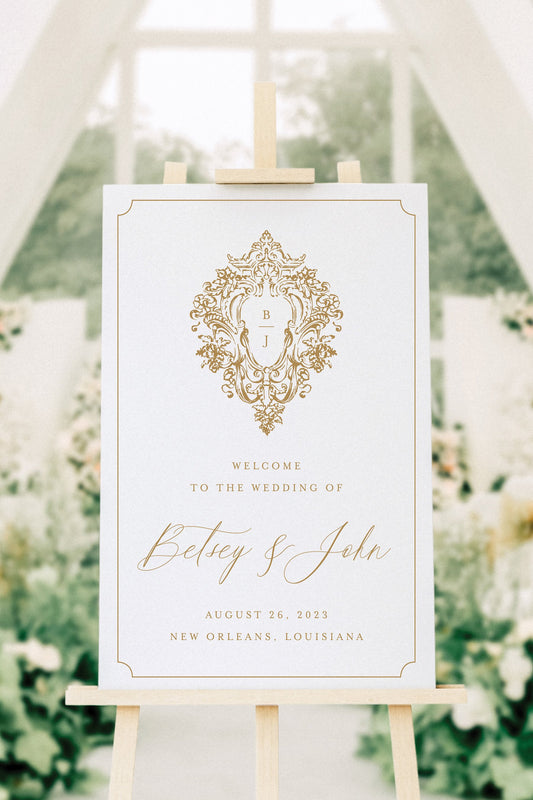 Louis | Wedding Welcome Sign