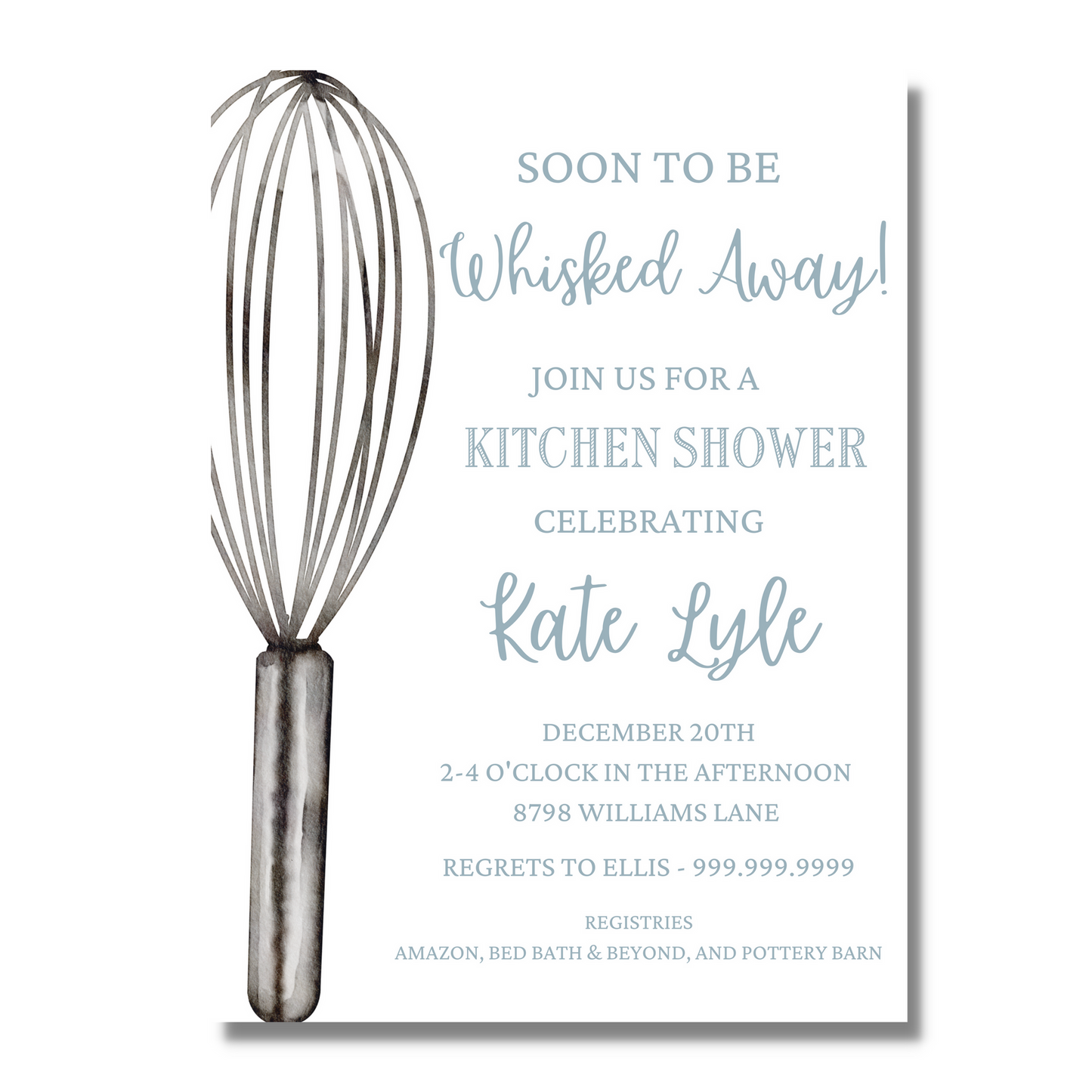 Whisked Away - Bridal Shower Invite
