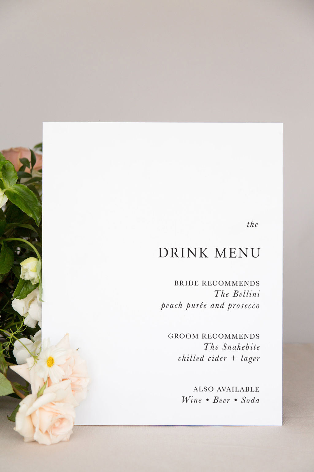 Acrylic Wedding Bar Sign | The Morgan
