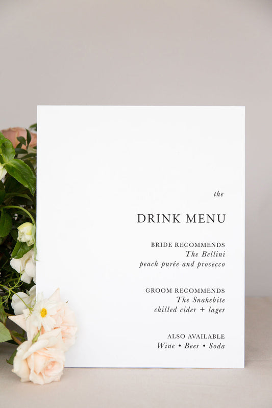 Acrylic Wedding Bar Sign | The Morgan