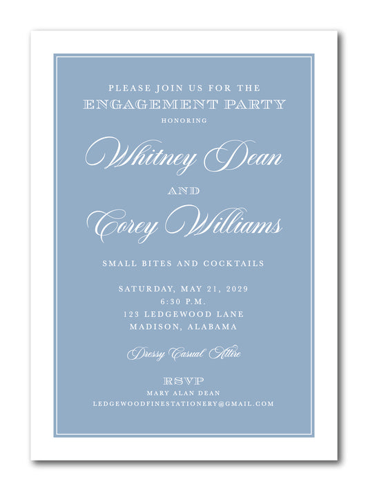 The Whitney Engagement Party Invitation