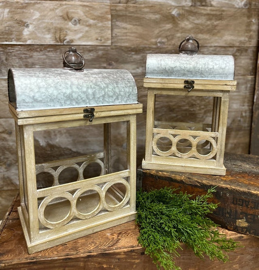 Circle Medallion Lantern - Large