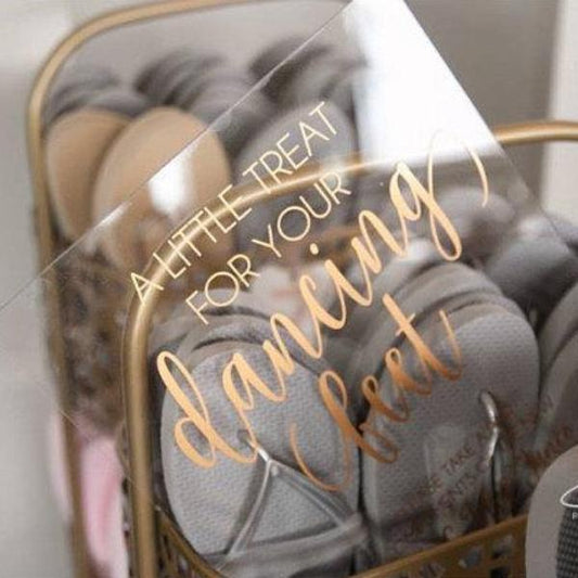 "A Little Treat for Your Dancing Feet" Acrylic Sign