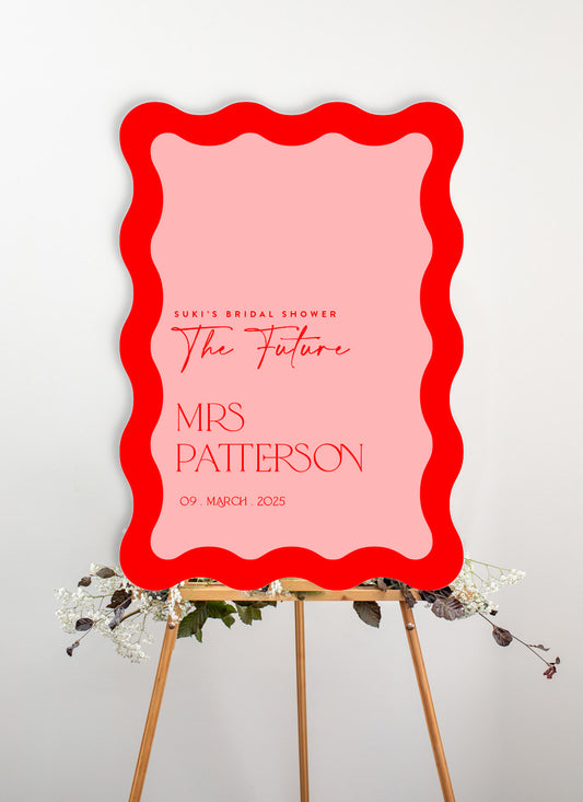 Grace Bridal Shower Sign by Shab M.