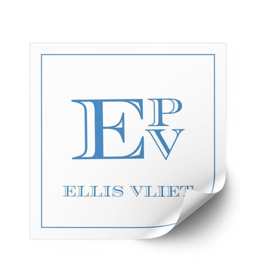 Engraved Stacked Monogram Sticker