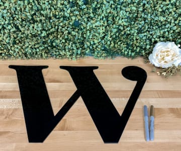 Acrylic Wedding Guest Book Letter
