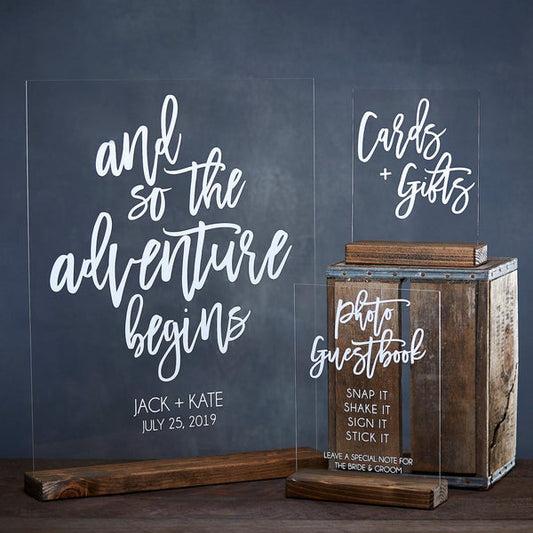 Acrylic Wedding Sign Bundle
