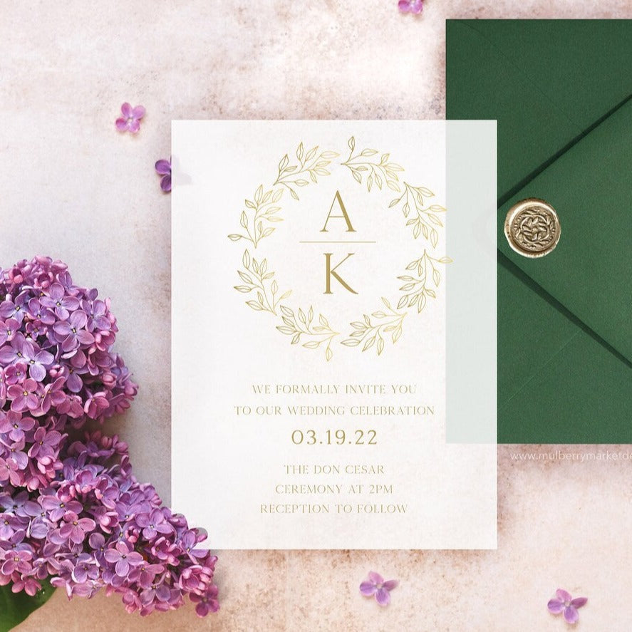 Acrylic Wedding Invitations | Laurel