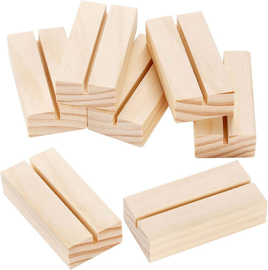 Wooden Stand For Acrylic Table Number Signs, Guestbook Signs, Wood Sign Holders, Table Number Base