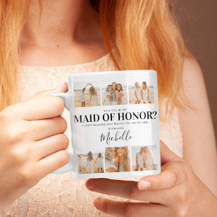 Add Photos Will You Be My Maid of Honor? Coffee Mug