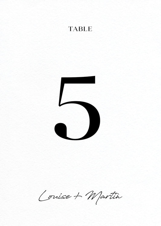 AdoreTable Number by Penelope E.