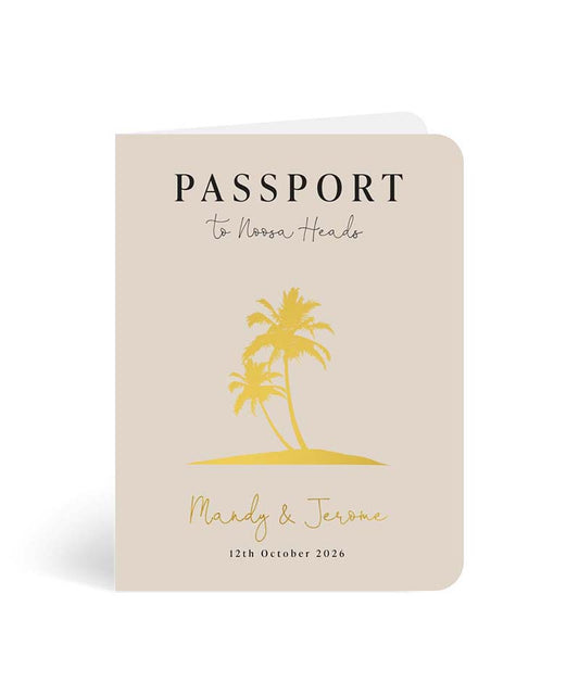Afternoon Palm Wedding Invitations by Inggrid H.