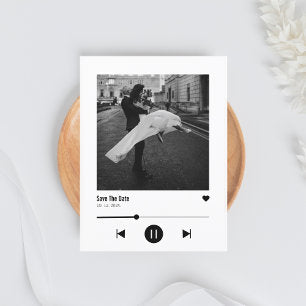 Album Cover Viral Music Save the Date Announcement Postcard