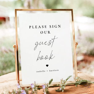 ALINA Elegant Miniamlist Sign Our Guestbook