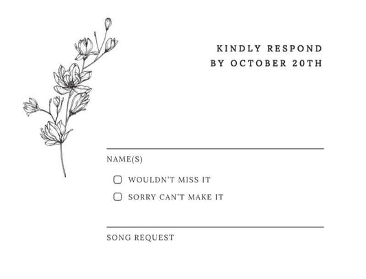 La Grazia RSVP Cards by Inggrid H.