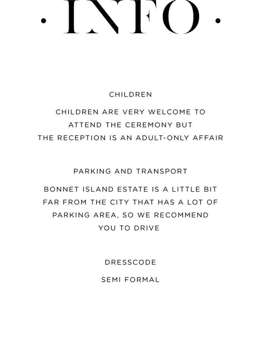 Lissom Information Card by Inggrid H.