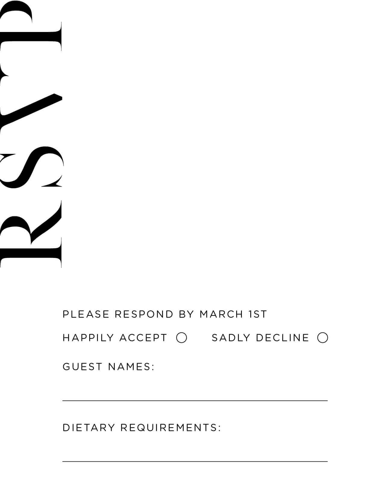 Lissom RSVP Cards by Inggrid H.