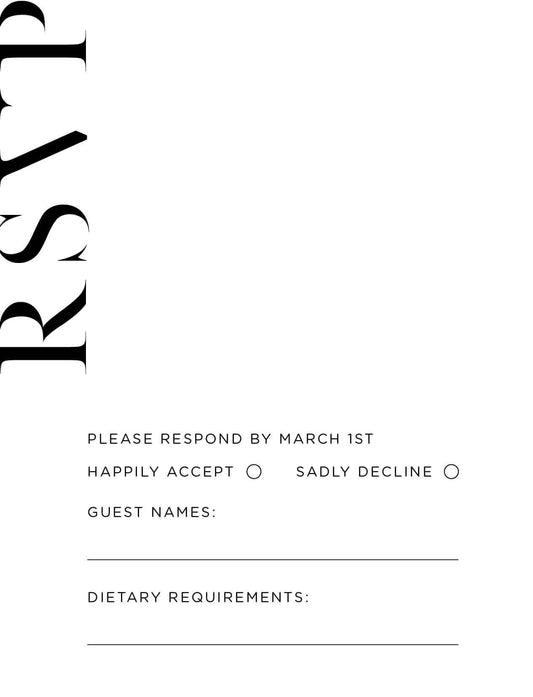 Lissom RSVP Cards by Inggrid H.