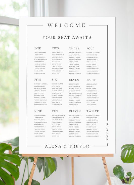 All Minimal Seating Chart by Yunita Y.