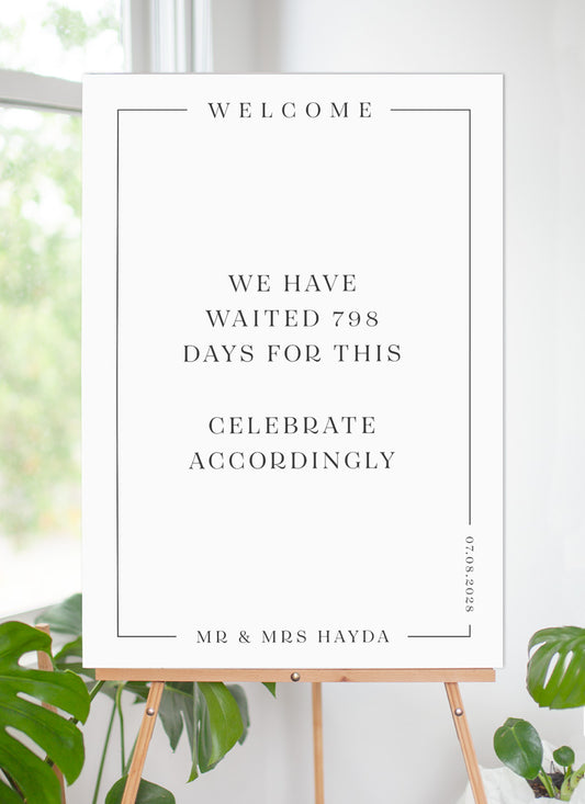 All Minimal Wedding Sign by Yunita Y.